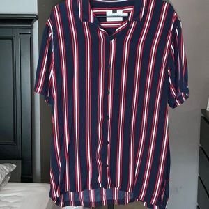 Topman Striped Button Down Shirt